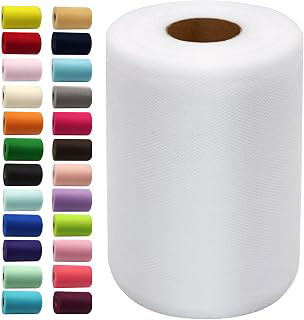 IONTACH White Tulle Fabric Roll 6 Inch X 100 Yards Tulle Ribbon: Fabric Sourcing and Quality Notes
