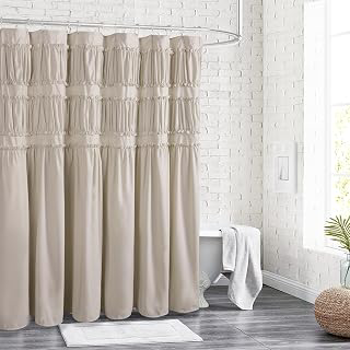 Homechoice Decor Ruched Ruffled Shower Curtain 72
