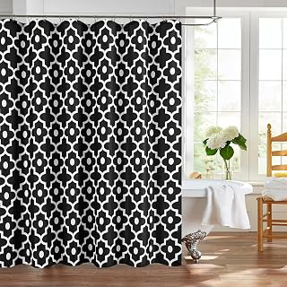 Fabric Modern Shower Curtain-Black and White Shower Curtains for Bathroom: Jacquard Weave and Production Notes