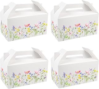 25 PCS Wild Flower Gift Boxes, Spring Party Favor Treat Birthday Candy Box: Print Design and Production Notes