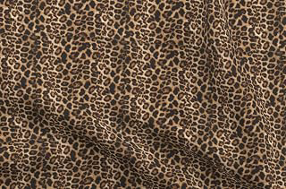 Spoonflower Fabric Cheetah Leopard Brown Safari on Petal Signature Cotton: Fabric Sourcing and Quality Notes