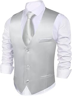 Suit Vest for Men Formal/Casual Dress Satin Vests Wedding Tuxedo: Jacquard Weave and Production Notes