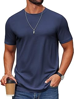 Men's T Shirt Short Sleeve Cotton Blend T-Shirts Crew Neck Casual Summer Basic Tee Shirts: OEM Production and Sizing Notes