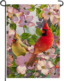 Artofy Cardinal Spring Home Decorative Garden Flag, House Yard Lawn Summer: Fabric Sourcing and Quality Notes