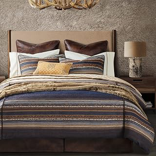 Paseo Road Estes 3 Piece King Blue Striped Chenille Duvet Cover Set: Jacquard Weave and Production Notes