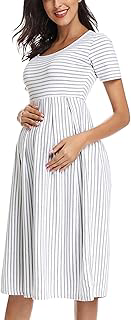 BBHoping Women's Summer Short Sleeve Maternity Dress for Baby Shower: OEM Production and Sizing Notes