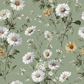 Livebor Floral Peel and Stick Wallpaper Green Wallpaper 16.9in x118.1in: Print Design and Production Notes
