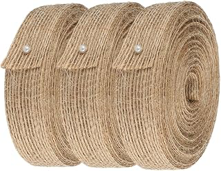 3 Rolls of Natural Burlap Fabric Ribbon for Wedding Events Party Gift Wrapping,Christmas Home Decorations,11 Yards Each Roll, 1.5 Inch Wide: Fabric Sourcing and Quality Notes