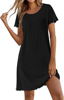 Bamboo Viscose Sleep Shirts for Women Short Sleeve Nightgowns: OEM Production and Sizing Notes