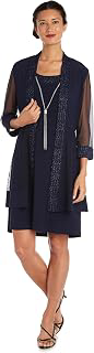 Women's 2-Piece Shift Dress with Pleated Shimmer Duster Jacket: Jacquard Weave and Production Notes