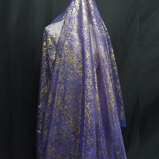 Dark Purple Sparkling Tulle Fabric, 59