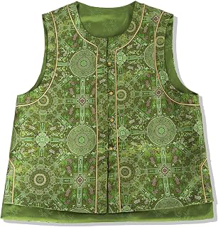 Women's Chinese Brocade Vest Vintage Jacquard Sleeveless Waistcoat: Jacquard Weave and Production Notes