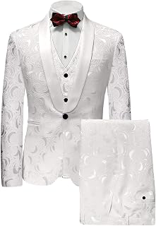 Men's Jacquard 3 Piece Tuxedo Suit: Jacquard Weave and Production Notes