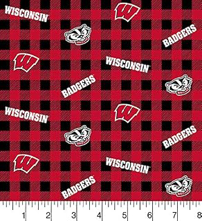 Sykel Enterprises University of Wisconsin Cotton Fabric Buffalo Plaid Design-Newest Pattern-Sold by The Yard-SYKEL: Fabric Sourcing and Quality Notes