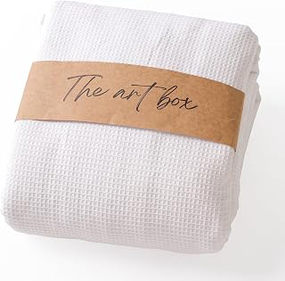 THE ART BOX Medium Weight 100% Cotton Waffle Fabric - 1 Meters Bleached Material for Sewing, Apparel & Crafts: Fabric Sourcing and Quality Notes