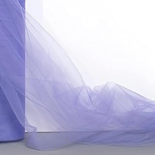 PurpleLavender Tulle Fabric Roll, Sheer Fabric for Wedding Decorations: Ombre Dyeing and Production Notes