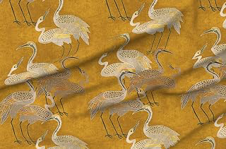 Spoonflower Fabric Maximalism Art Deco Birds Boho on Upholstery Velvet: Fabric Sourcing and Quality Notes
