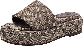 Women's Sculpted C Platform Slides: Jacquard Weave and Production Notes
