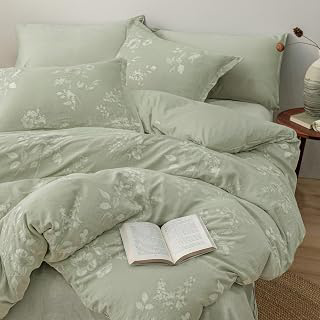 PHF Stone-Washed 100% Cotton Duvet Cover King Size, 104