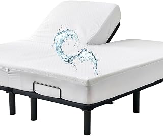 Kingnex Waterproof Split Top King Mattress Protector for Adjustable Bed: Jacquard Weave and Production Notes