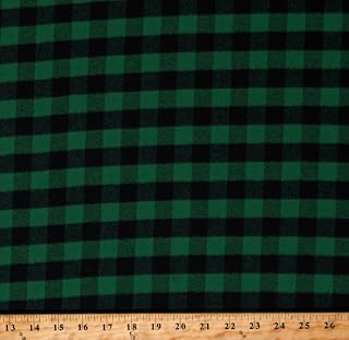 Mammoth Flannel Green Black Buffalo Plaid Checks Checkered 3/4