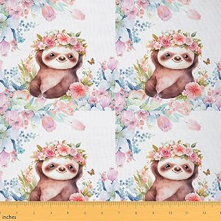 Feelyou Cute Sloth Fabric By The Yard 1 Yard: Fabric Sourcing and Quality Notes