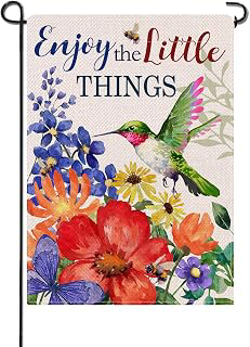 Artofy Enjoy The Little Things Floral Flower Small Decorative Garden Flag: Fabric Sourcing and Quality Notes