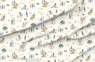Spoonflower Fabric Baby Dragon Whimsical Fun Cute on Petal Cotton: Fabric Sourcing and Quality Notes