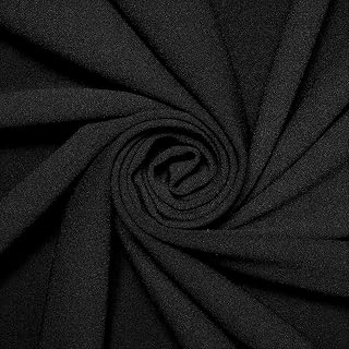 Scuba Crepe Fabric Stretch Double Knit Neoprene Polyester Spandex Techno Material By the Yard - Black (1 Yard): Fabric Sourcing and Quality Notes