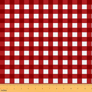 Castle Fairy Red White Plaid Soft Polyester for Sewing Lover,Red Gingham Fabric by The Yard No Stretch,Cute Buffalo Plaid Fabric,Vintage Grid 1: Fabric Sourcing and Quality Notes