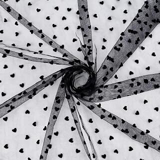 PH PandaHall 2 Yards x 61 inch Heart Polka Dot Tulle Spotted Mesh Fabric: Fabric Sourcing and Quality Notes