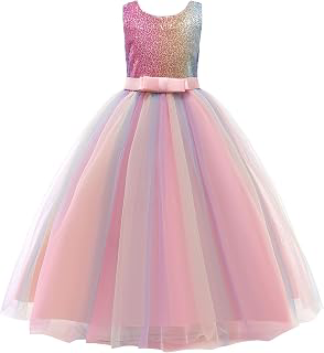 Flower Girls Satin Tulle Bridesmaid Dress Long A Line Wedding Birthday Pageant Party Dresses: Ombre Dyeing and Production Notes