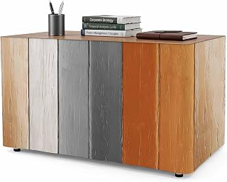 8Ft Table Skirt, Burnt Orange Gray Ombre Table Skirt for Rectangle Tables & Round Tables, Decorative Desk Skirts, Vintage Farmhouse Wooden Party: Ombre Dyeing and Production Notes