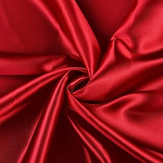 Satin Fabric 2 Yard Bridal Solid for Wedding Dress Fashion Crafts Costumes Decorations Silky Satin 44