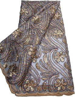 African Lace Fabric 5 Yards, Nigerian Sequin Mesh Lace Fabric: Fabric Sourcing and Quality Notes