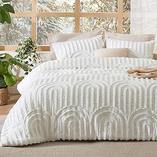 Bedsure Boho Comforter Set Queen,Bedroom Decor Cozy Bedding Set White: Jacquard Weave and Production Notes
