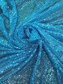 Sal Tex Fabrics, Small Confetti Dot Sequins on Sheer Metallic Mesh, Sells by the Yard (Turquoise): Fabric Sourcing and Quality Notes