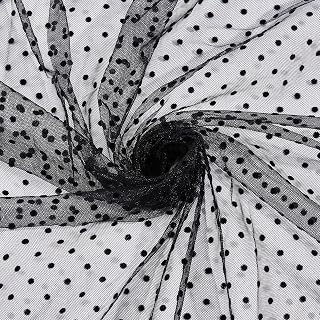 1 Yard 63 Inch Polka Dot Sheer Mesh Fabric, Soft Dots Tulle Netting Gauze Fabrics, Polyester Cloth for Making Crafts Clothes Dresses Wedding: Fabric Sourcing and Quality Notes