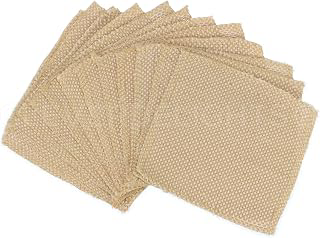 CleverDelights 6 Inch Mat-Weave Burlap Squares - 12 Pack: Fabric Sourcing and Quality Notes