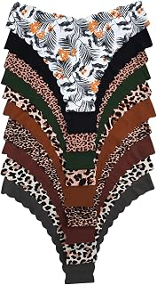 Women's 10 Pack Thongs Set Seamless Brief Cheeky No Show Panty Set: Print Design and Production Notes