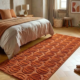 Fall Pumpkin Runner Rugs for Hallway 2x6 Non-Slip Rug, Rust: Jacquard Weave and Production Notes