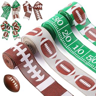 Waydress 4 Rolls 28 Yard Football Ribbon, 2.5 Inch Football Ribbon Wired: Fabric Sourcing and Quality Notes