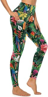 High Waisted Exercise Yoga Pants for Women Running Sports Workout Yoga Leggings with Pockets: Print Design and Production Notes