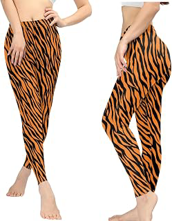 Sunflower Workout Legging Pants Full Length, Leopard Women Tummy Control Yoga Pants, Long Leggings for Sport Running: Print Design and Production Notes