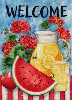 Furiaz Welcome Summer Watermelon Lemon Juice Small Decorative Garden Flag: Fabric Sourcing and Quality Notes