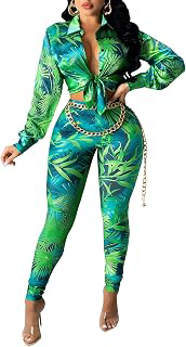 2 Piece Legging Pant Sets for Women Floral Print Long Sleeve Tracksuits Outfits: Print Design and Production Notes