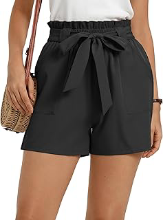 Women Summer Casual Shorts with Pockets Bowknot Tie Waist: OEM Production and Sizing Notes