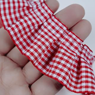 10 Yards Gingham Ruffle Pleated Lace Trim, Gingham Lace Ribbon Fabric Trims for Sewing Making Crafts Dress Curtain Wedding Costume Pillowcase: Fabric Sourcing and Quality Notes