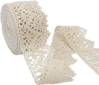 Beige Lace Ribbon 10 Yards Crochet Lace Trim Cotton Sewing for Crafts, Gift Package Wrapping, Bridal Wedding Decoration, Scrapbooking Supplies: Fabric Sourcing and Quality Notes
