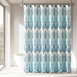 Lush Decor Ikat Drops Shower Curtain Single 72